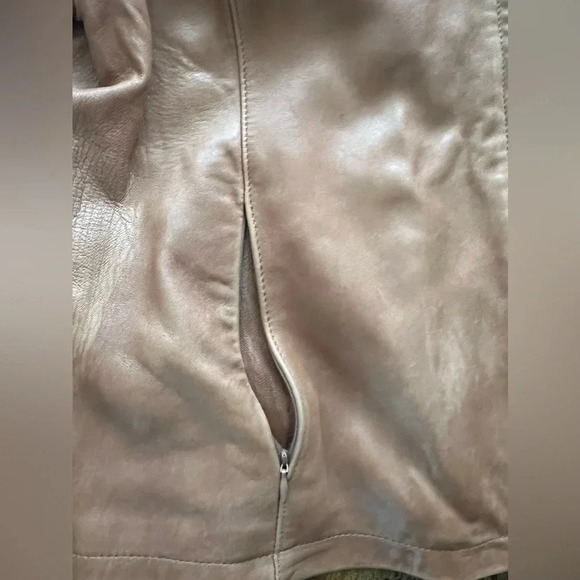 MARVIN RICHARDS | women’s leather & rabbit fur jacket. Size: XL - Picture 11 of 16